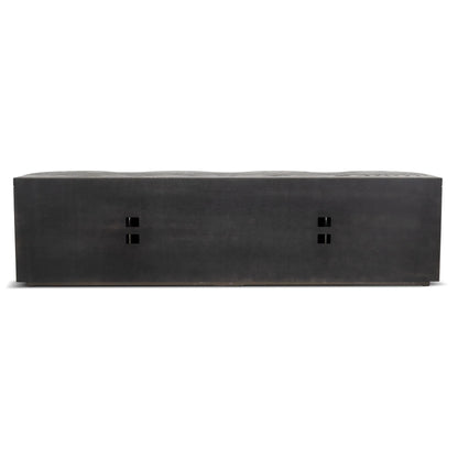 2.15m TV Entertainment Unit - Textured Espresso Black