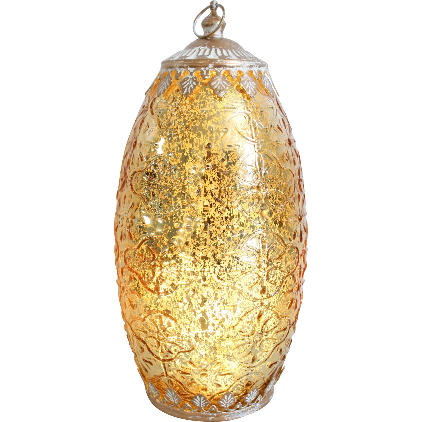 LED Antique Tall Gold Lantern