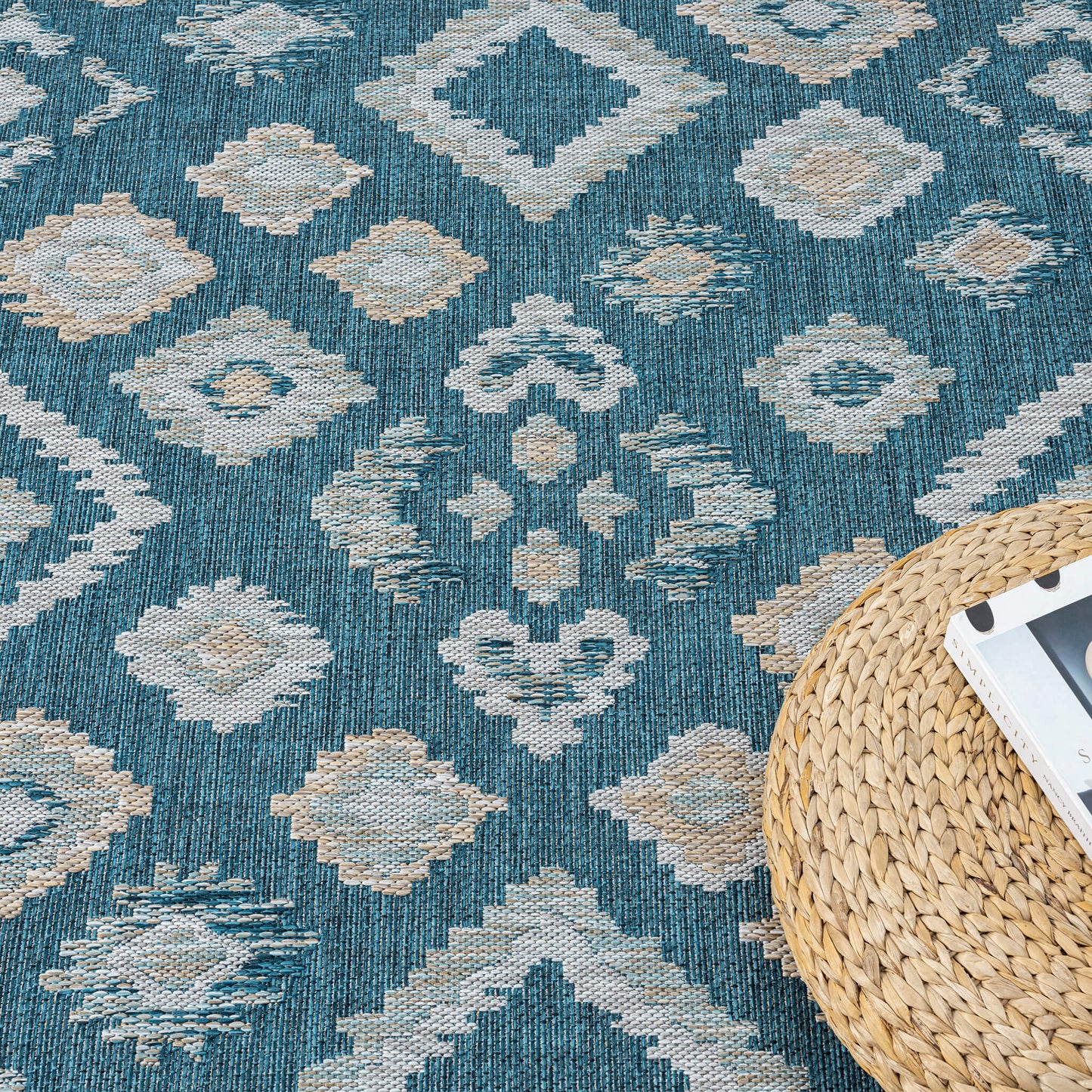 Terrace 551 Turquoise Rectangle Rug