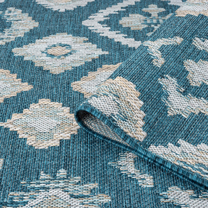 Terrace 551 Turquoise Rectangle Rug