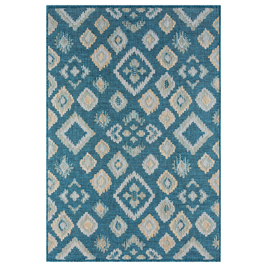 Terrace 551 Turquoise Rectangle Rug