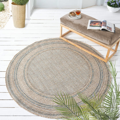 Terrace 553 Olive Round Rug