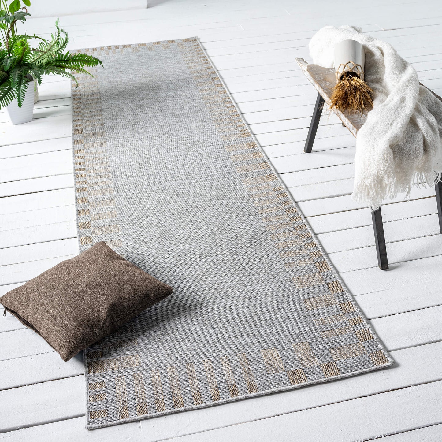 Terrace 557 Slate Hallway Runner