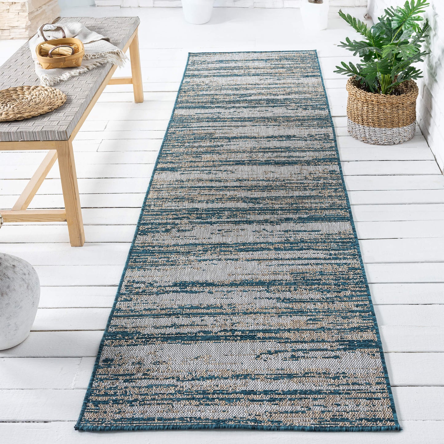 Terrace 559 Indigo Hallway Runner