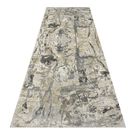 Urban 679 Light Grey Hallway Rug Runner