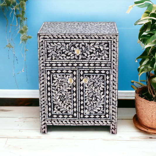 Jordan Shell Inlay Chest/ Side Table