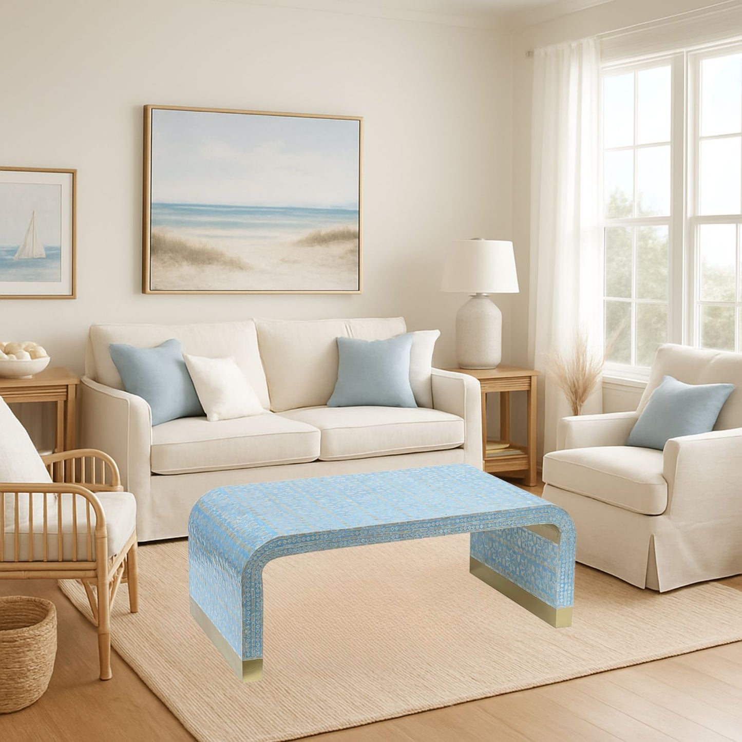 Mediterrranean Pearl Shell Coffee Table