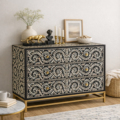 Vine Pearl Chest of Drawers