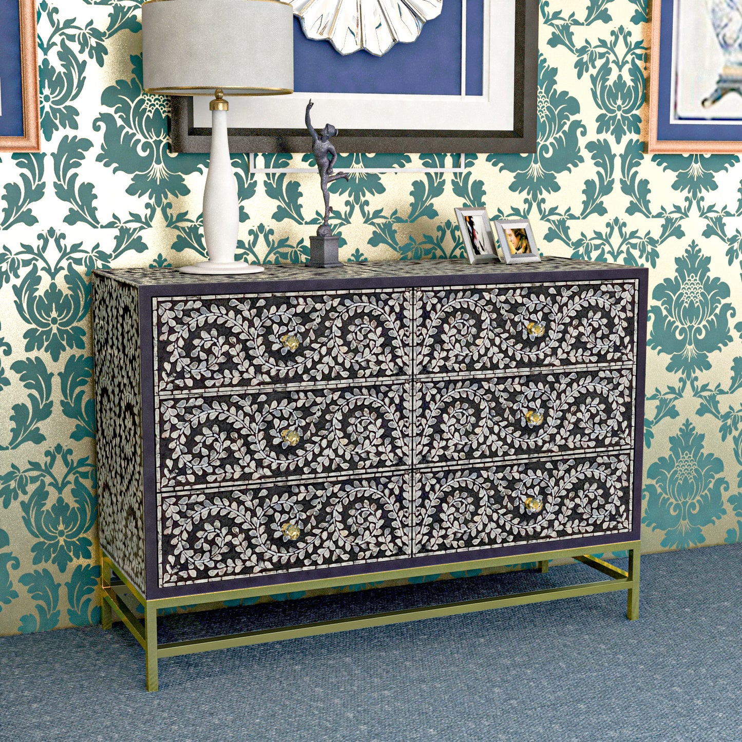 Vine Pearl Chest of Drawers