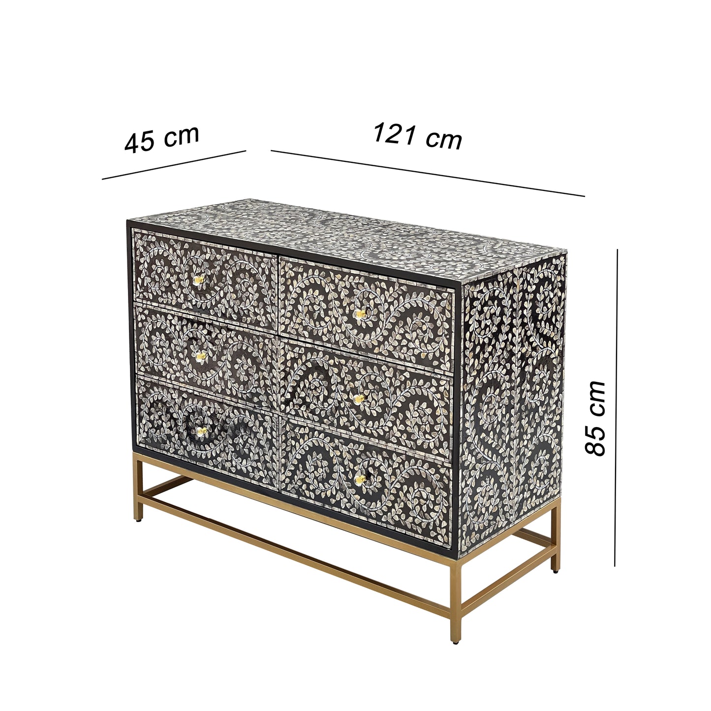 Vine Pearl Chest of Drawers