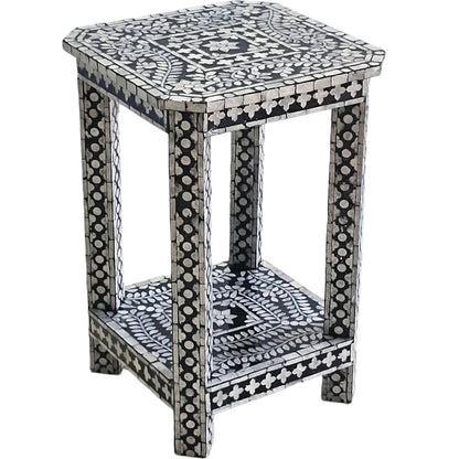 Noir Opulence Shell Side Table