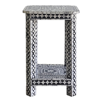Noir Opulence Shell Side Table