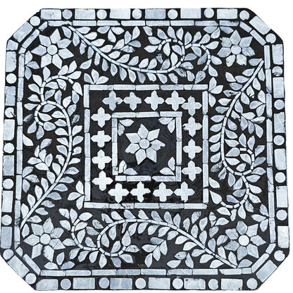 Noir Opulence Shell Side Table