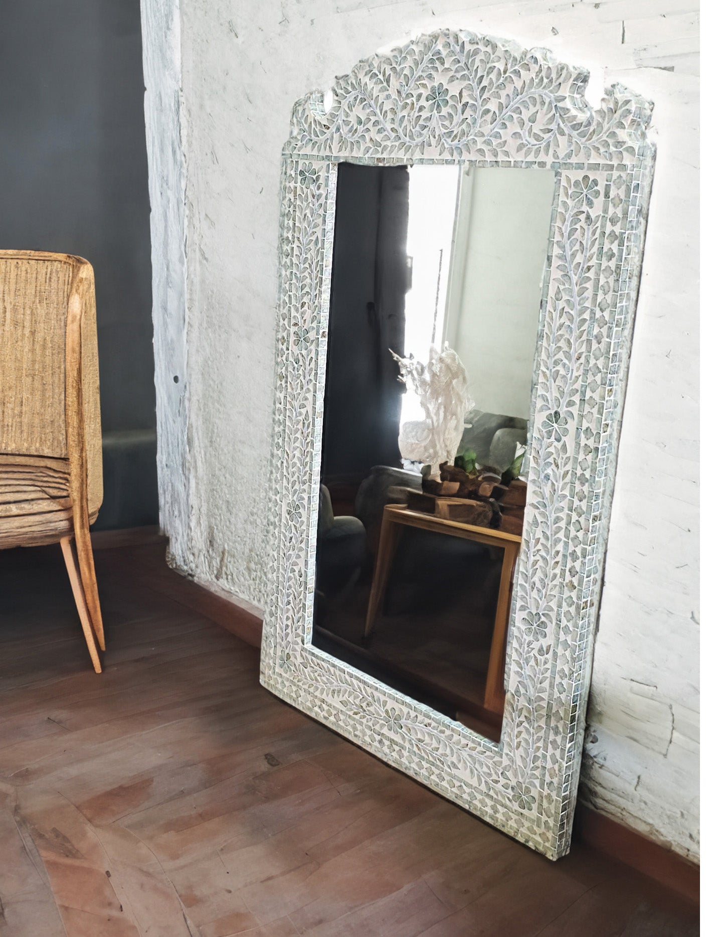 Serene Reflection Floor Mirror - Meen Tribe