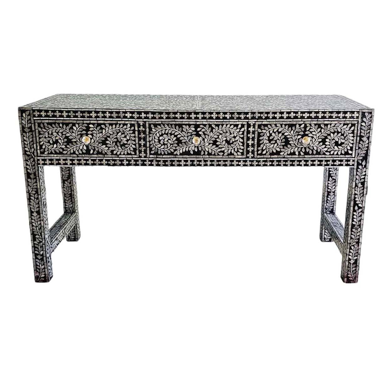 Opulent 3-Drawer Console Table