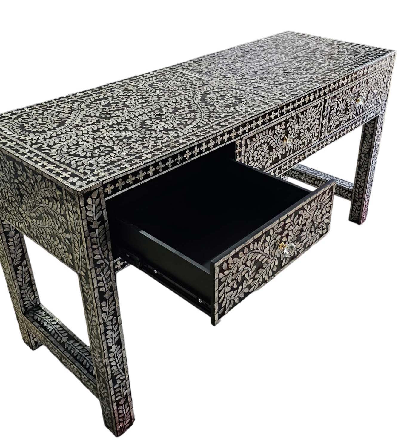 Opulent 3-Drawer Console Table