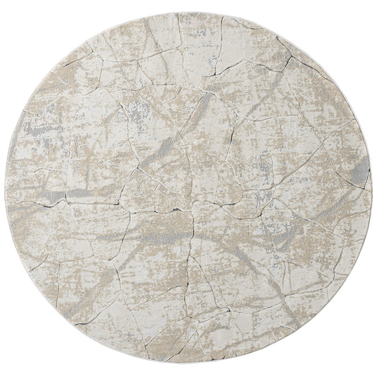 Weston 734 Pebble Round Rectangle Rug