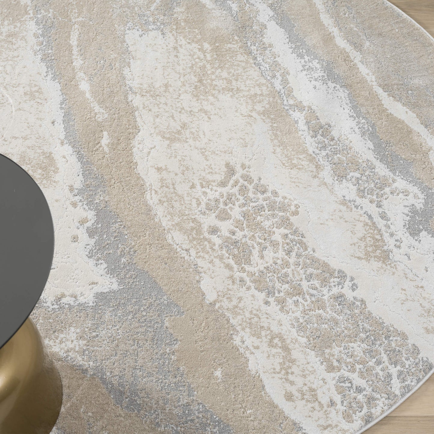 Weston 735 Slate Round Rug