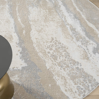 Weston 735 Slate Round Rug