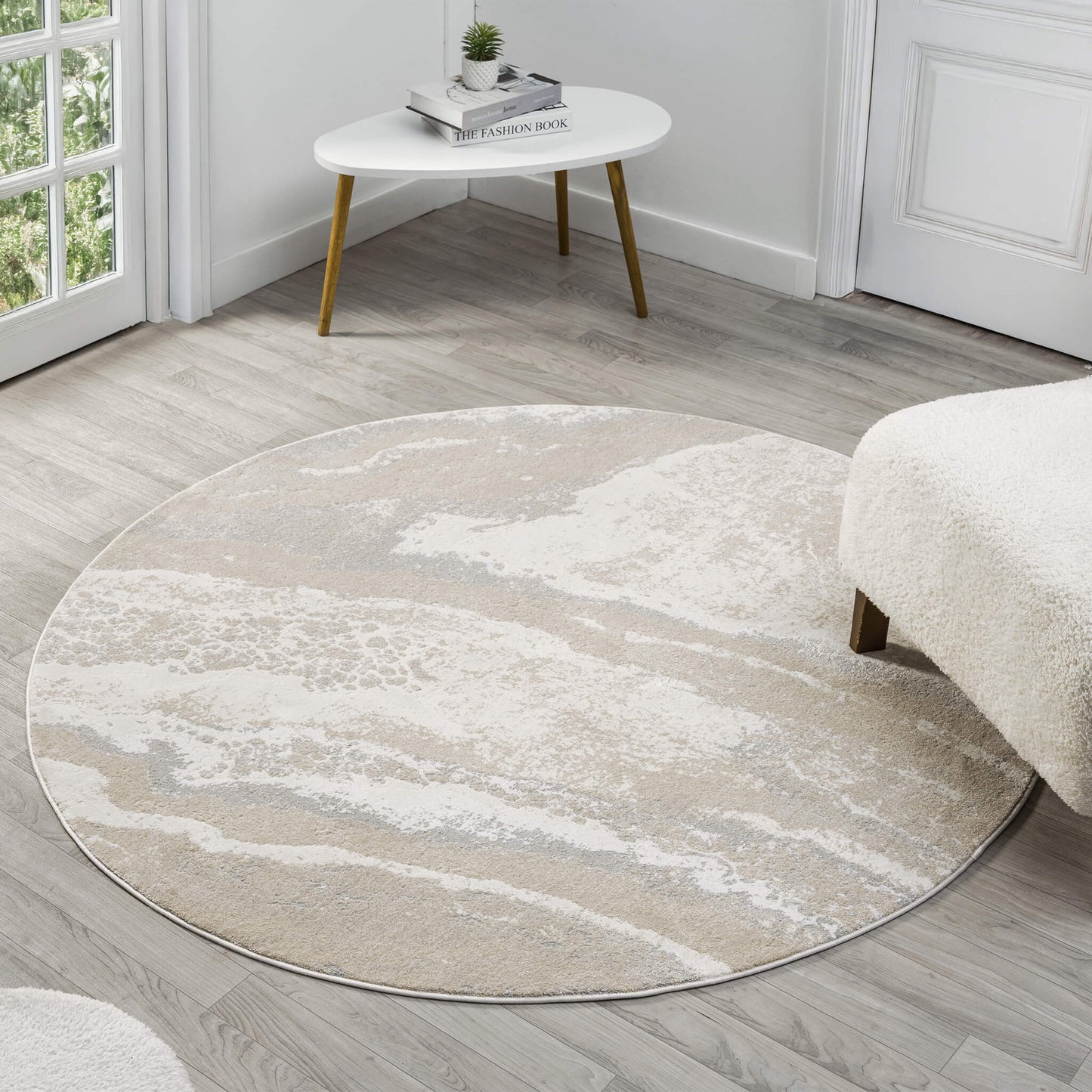 Weston 735 Slate Round Rug