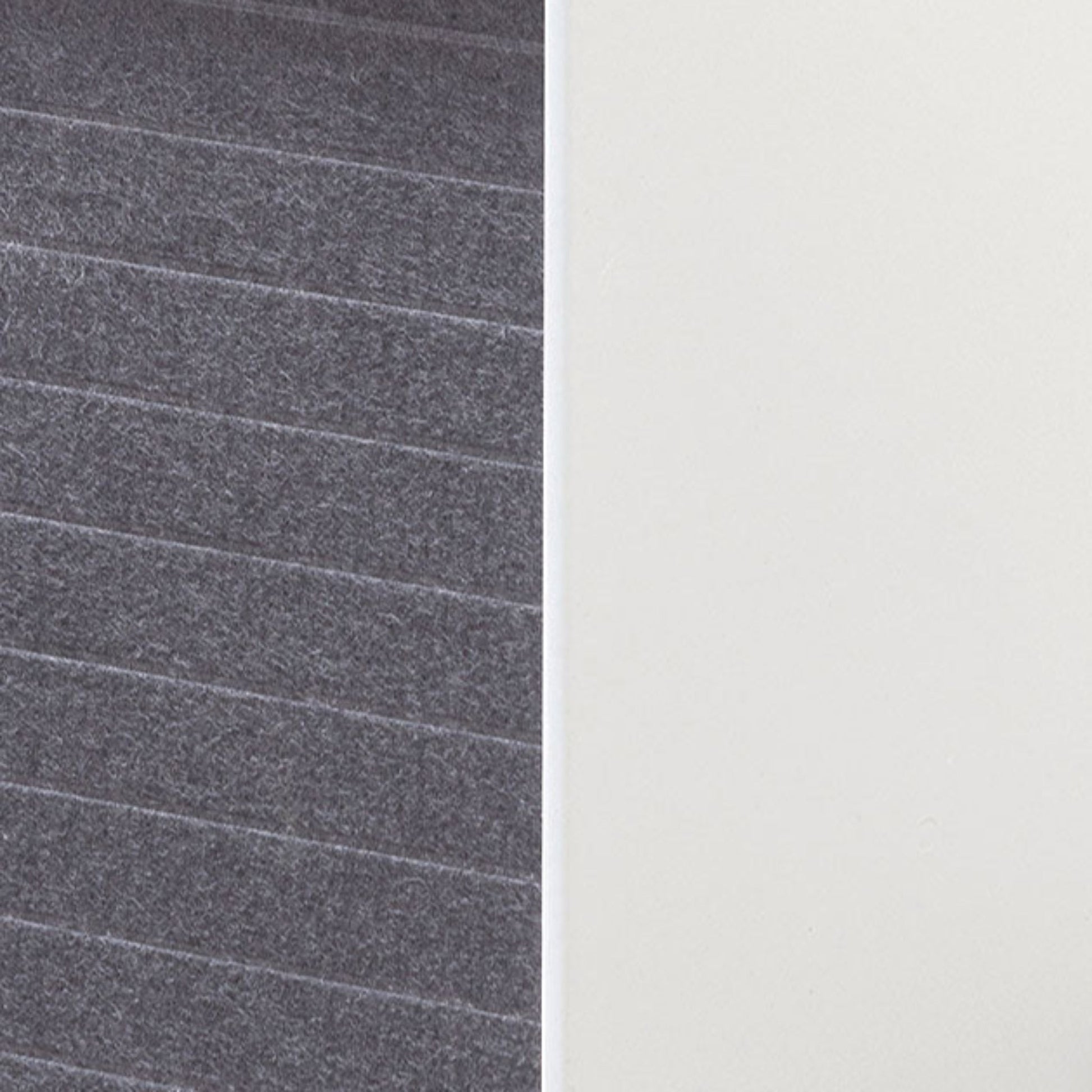 Inter-layered White Storage Cabinet - Grey Doors