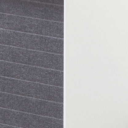Inter-layered White Storage Cabinet - Grey Doors