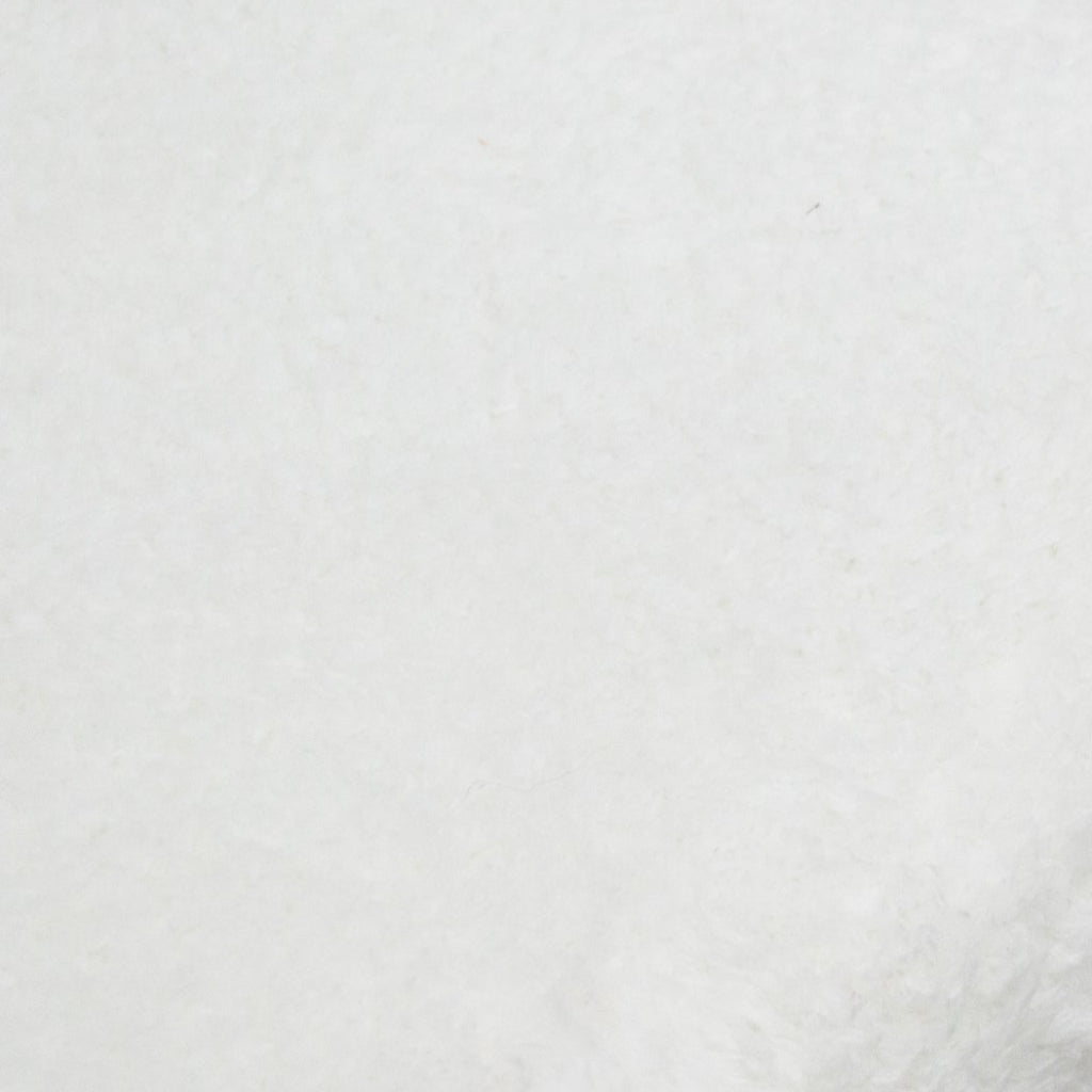 65cm Bar Stool - White Synthetic Wool