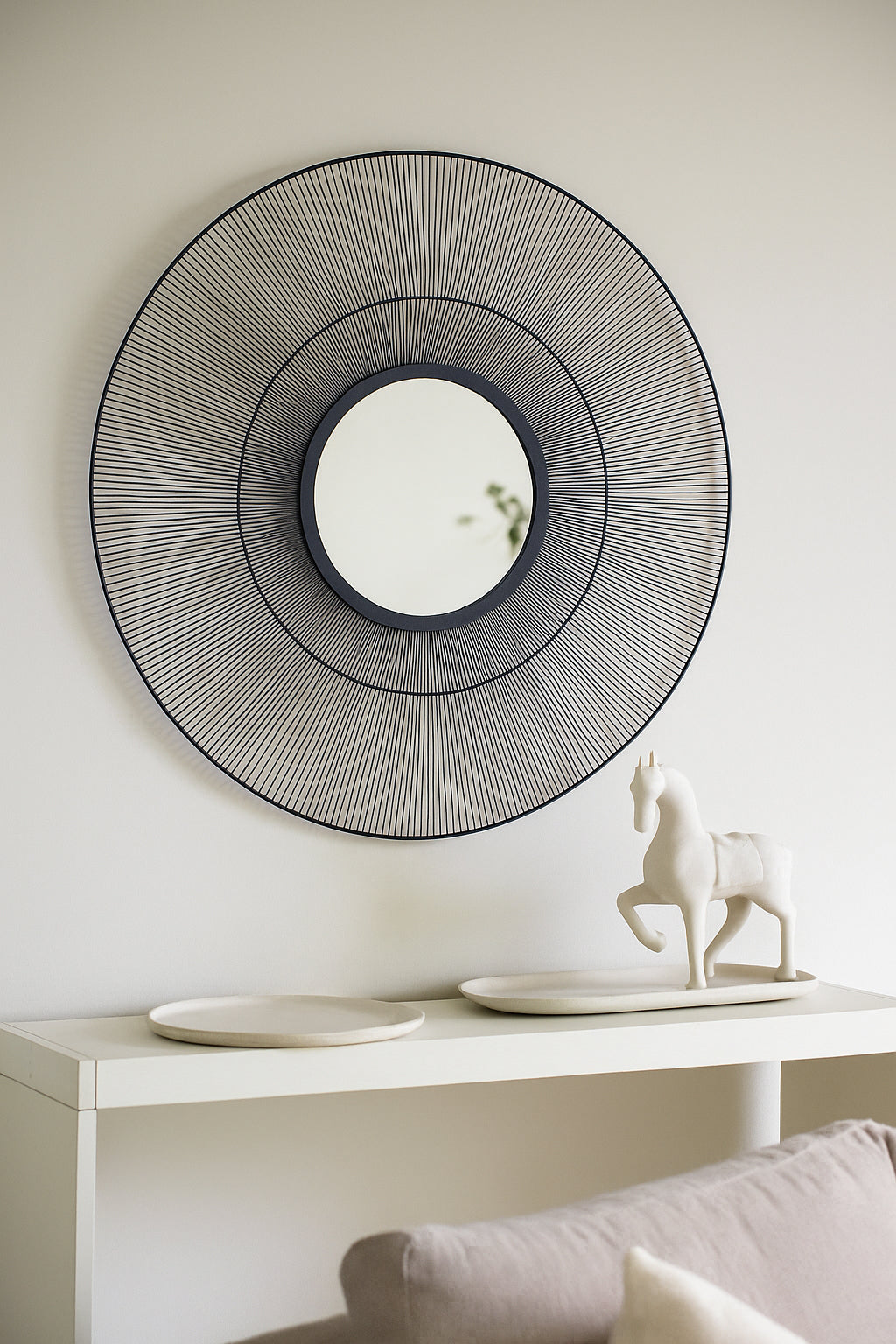 Disco Iris 90cm Round Mirror