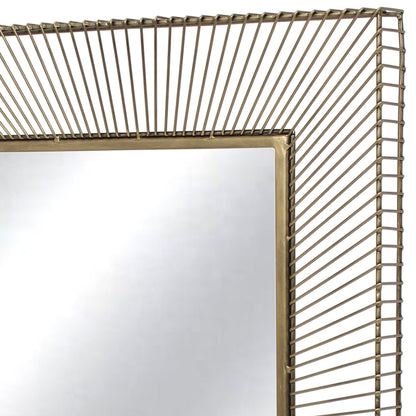 Rectangular Wire Frame Line Mirror