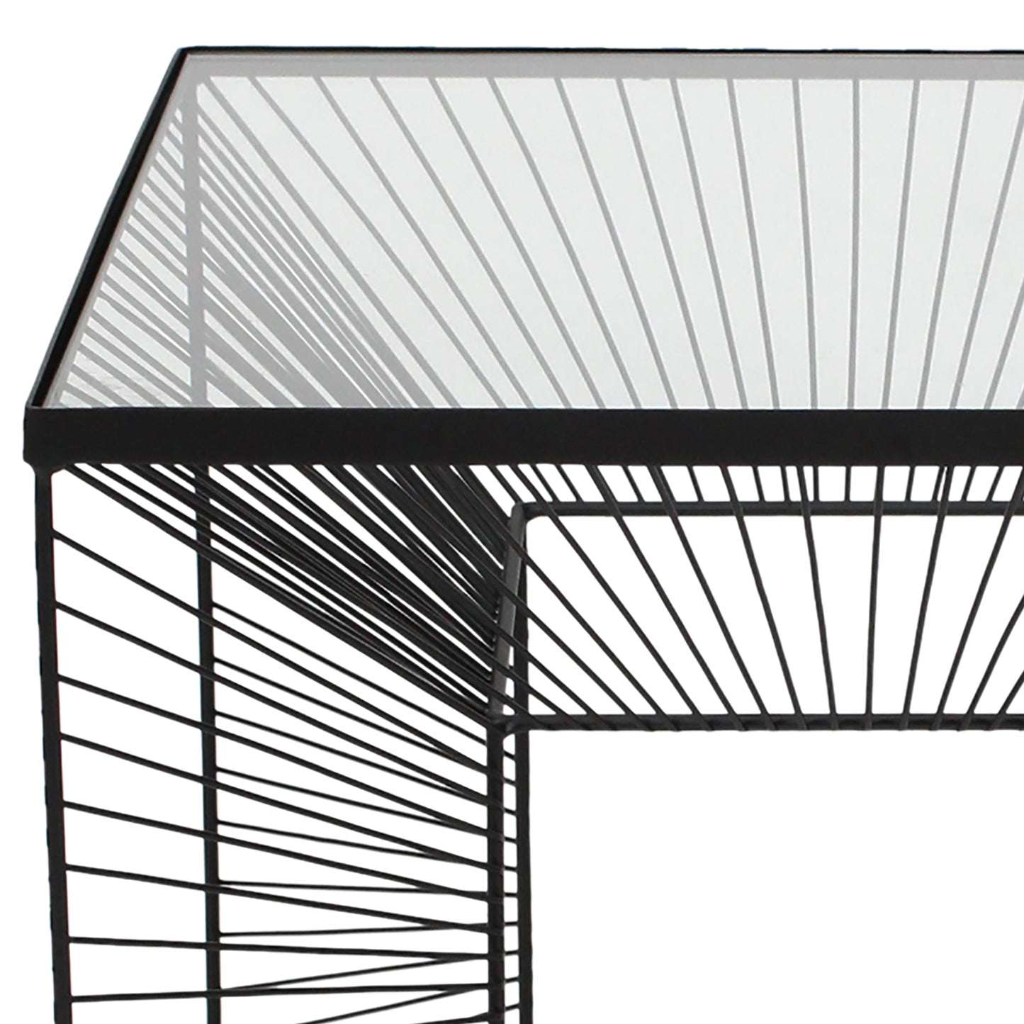 Cubicle 45.5cm Black Side Table