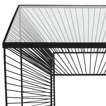 Cubicle 45.5cm Black Side Table