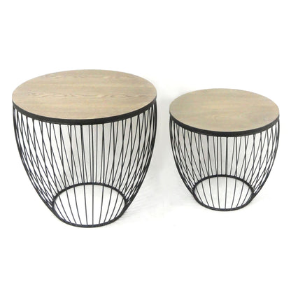 Modern Nesting Side Tables - Set of 2