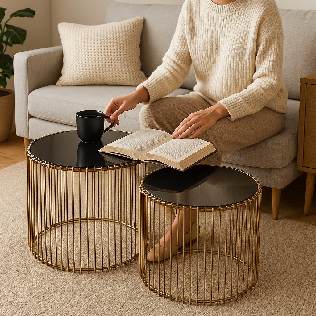 Modern Nesting Table Set of 2