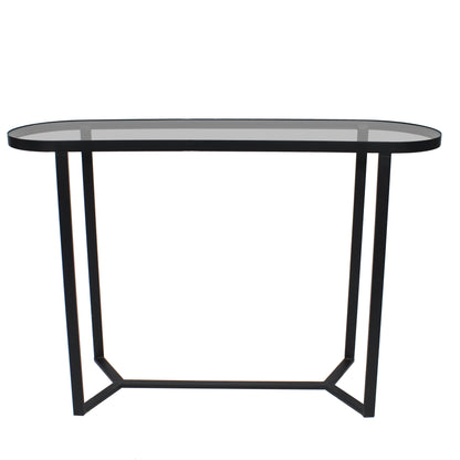 Stadium Console Black Metal Coffee Table