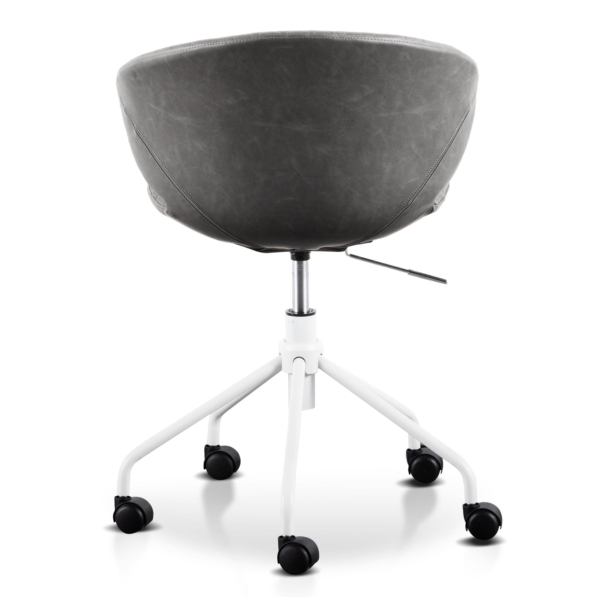 Office Chair - Charcoal with White Base