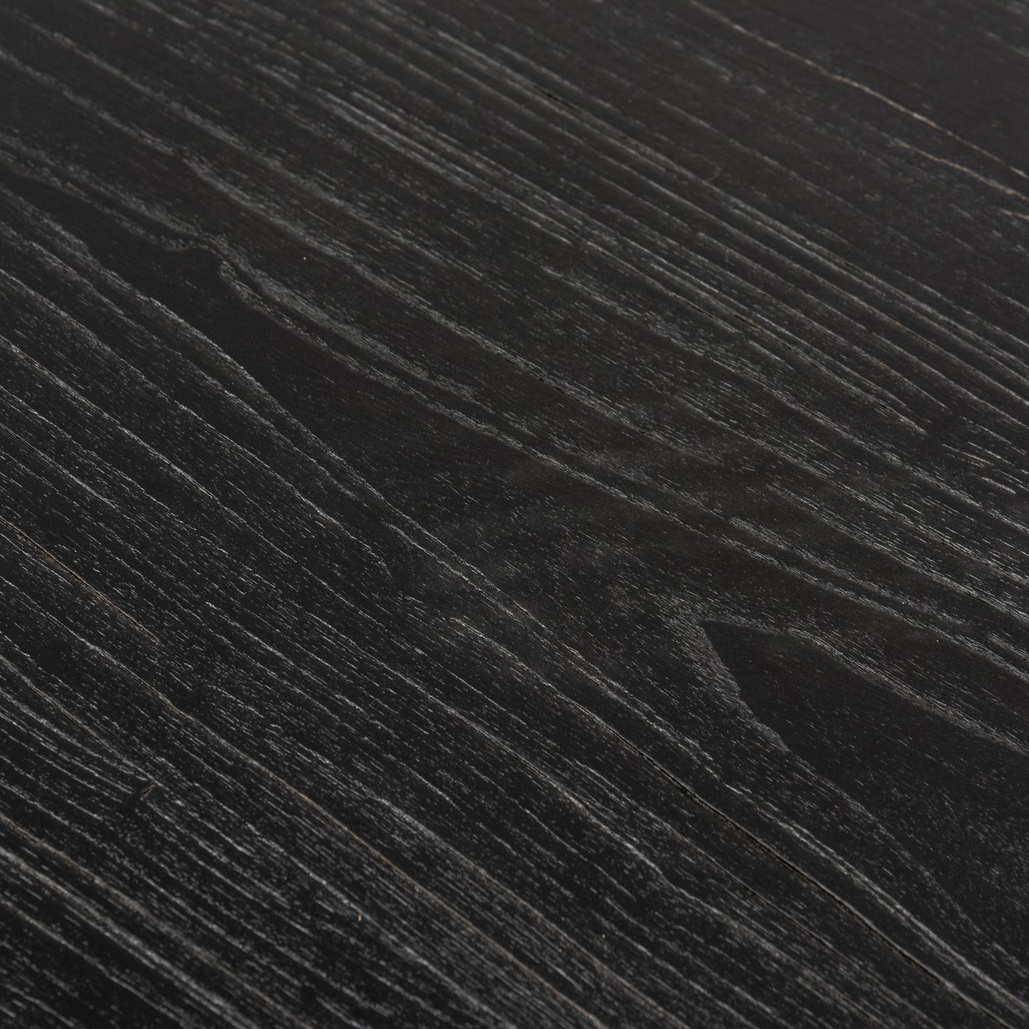 Reclaimed 140cm Round Dining Table - Rustic Black