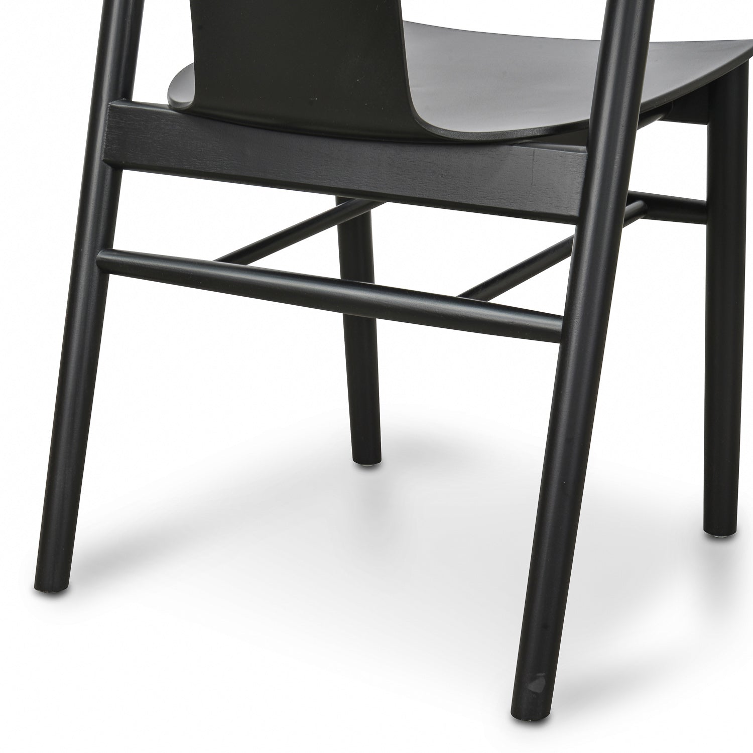CDC673-SD Dining Chair - Black Shell - Black Seat (Set of 2)