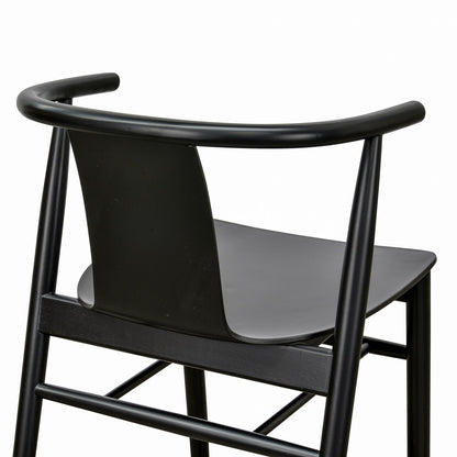 CDC673-SD Dining Chair - Black Shell - Black Seat (Set of 2)