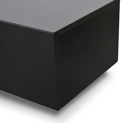 Extendable TV Entertainment Unit - Walnut - Black matt