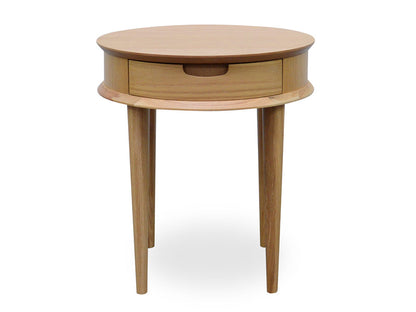 Lamp Side Table with Drawers - Natural