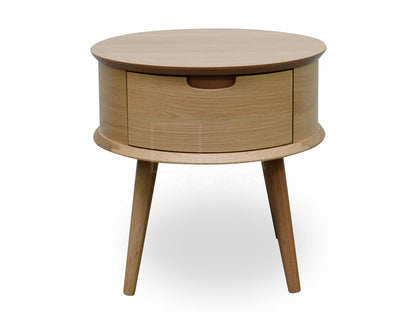 Round Side Table - Walnut