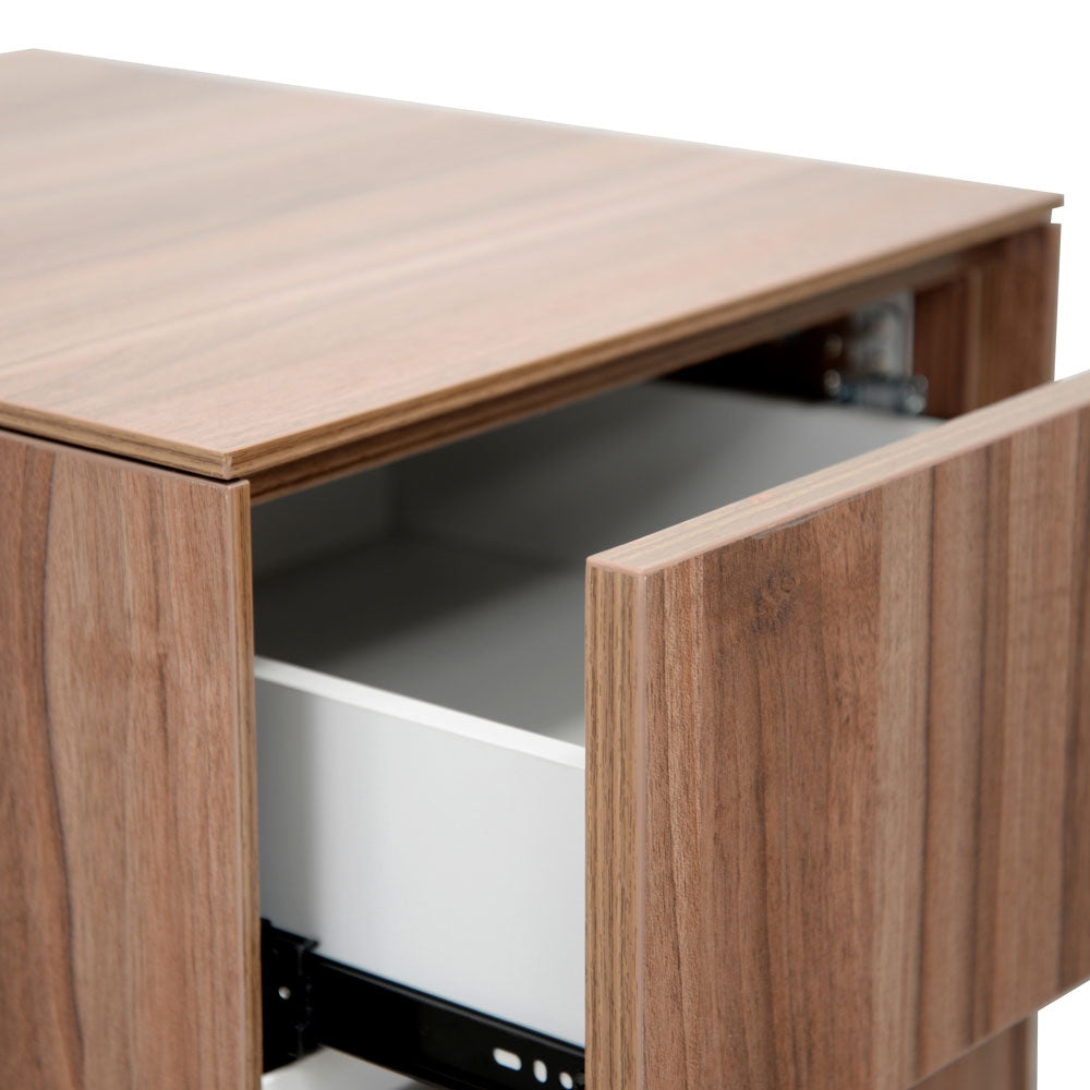 2 Drawer Mobile Pedestal - Walnut
