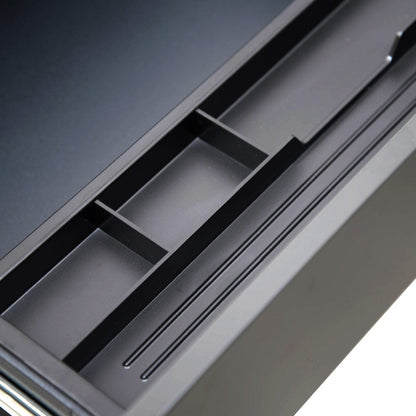 3 Drawers Mobile Pedestal - Black