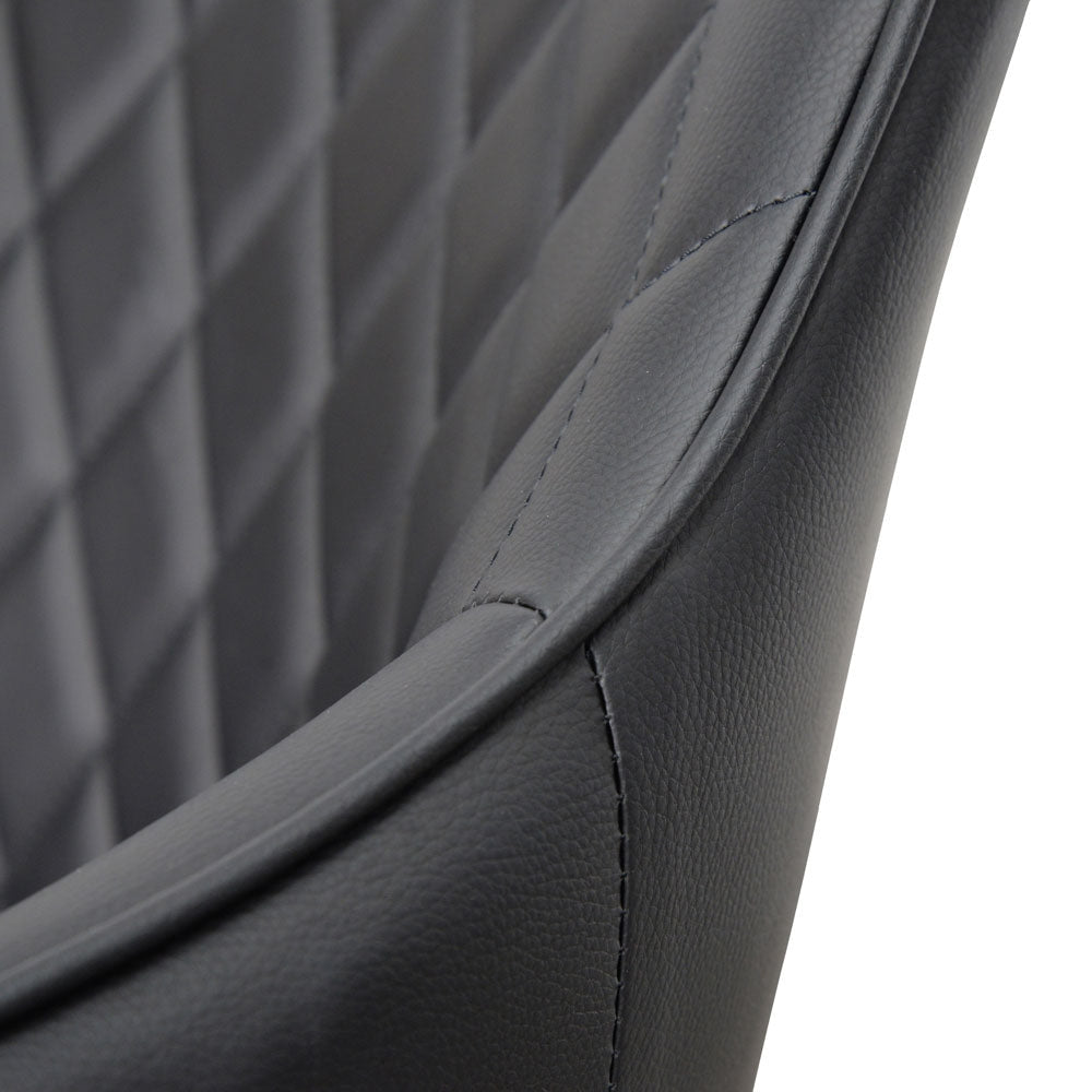 CDC2082-SE - Dining Chair - Black PU (Set of 2)
