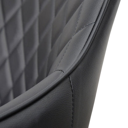 CDC2082-SE - Dining Chair - Black PU (Set of 2)