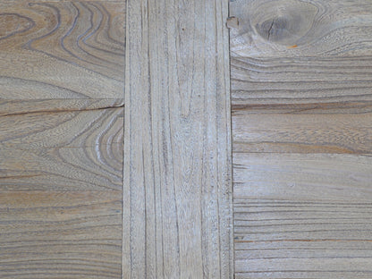 Elm Wood Dining Table 3m - Rustic Natural