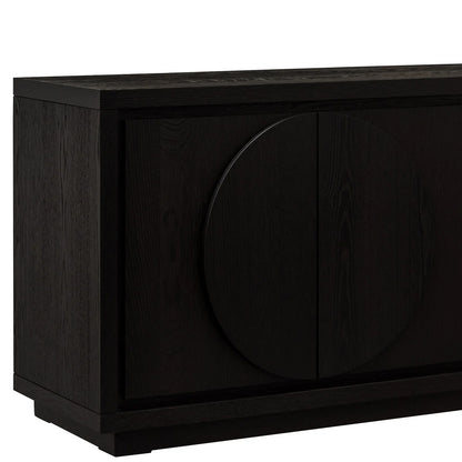 2m Buffet Unit - Textured Espresso Black