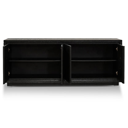 2m Buffet Unit - Textured Espresso Black