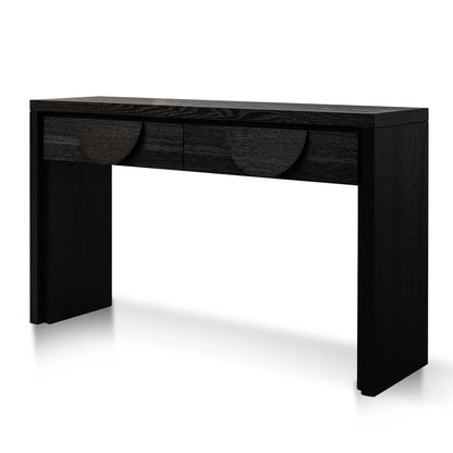 Console Table - Textured Espresso Black