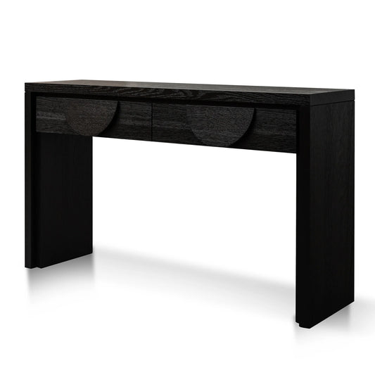 Console Table - Textured Espresso Black